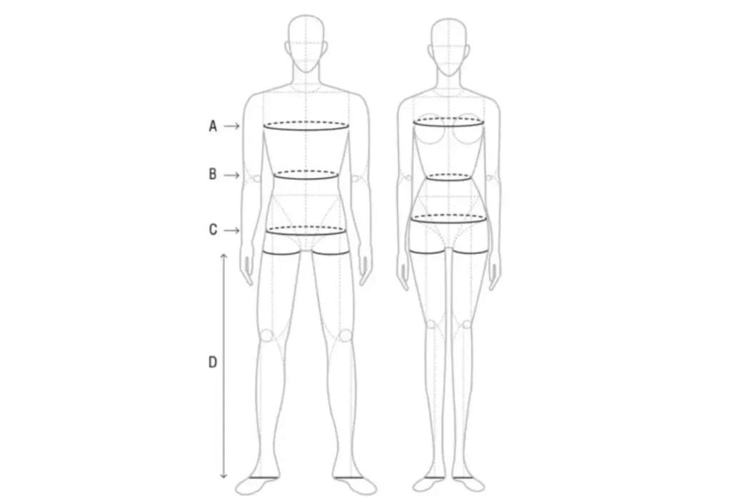 Exemple de guide des tailles
