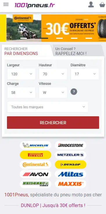 site 1001pneusmoto.com